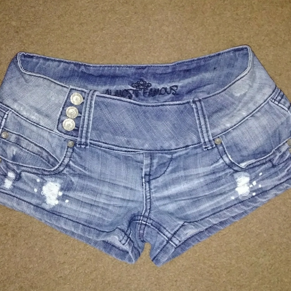 Denim shorts